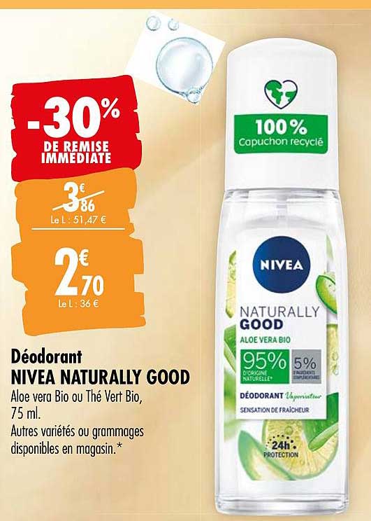 déodorant nivea naturally good