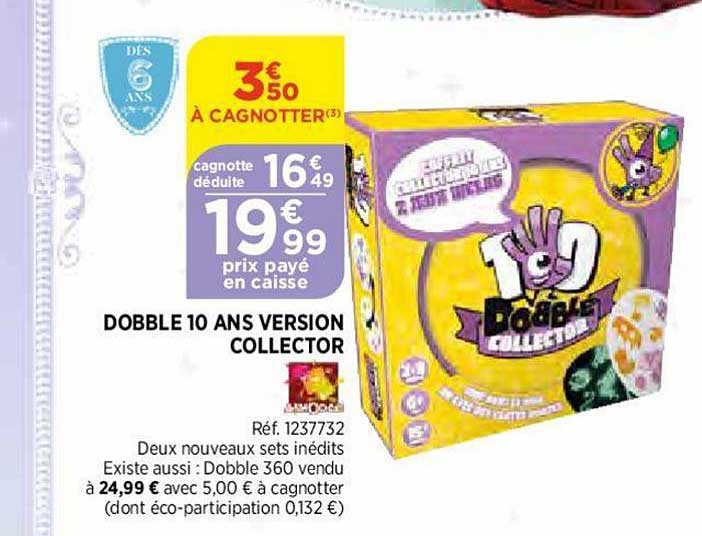 dobble 10 ans version collector