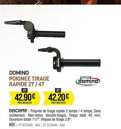 domino poignée tirage rapide 2t - 4t