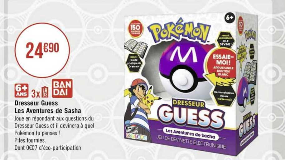 Dresseur Guess Les Aventures De Sasha Pokémon
