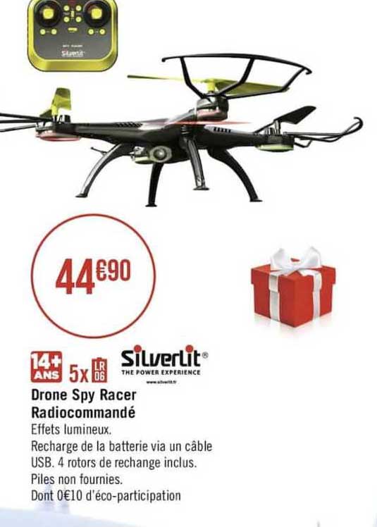 drone spy racer radiocommandé silverlit