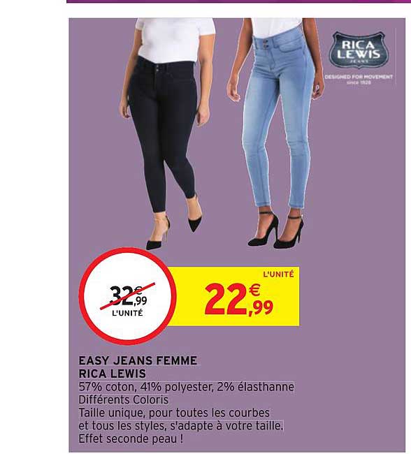 easy jeans femme rica lewis