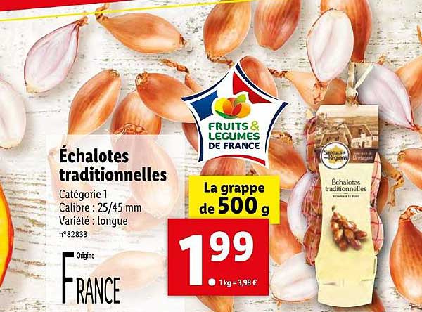 échalottes traditionnelles