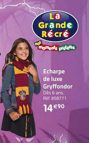 écharpe de luxe gryffondor