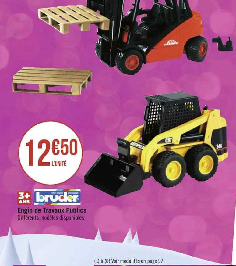 engin de travaux publics bruder