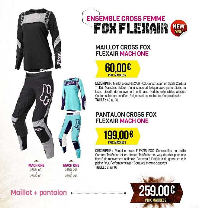ensemble cross femme fox flexair, pantalon cross fox flexair mach on