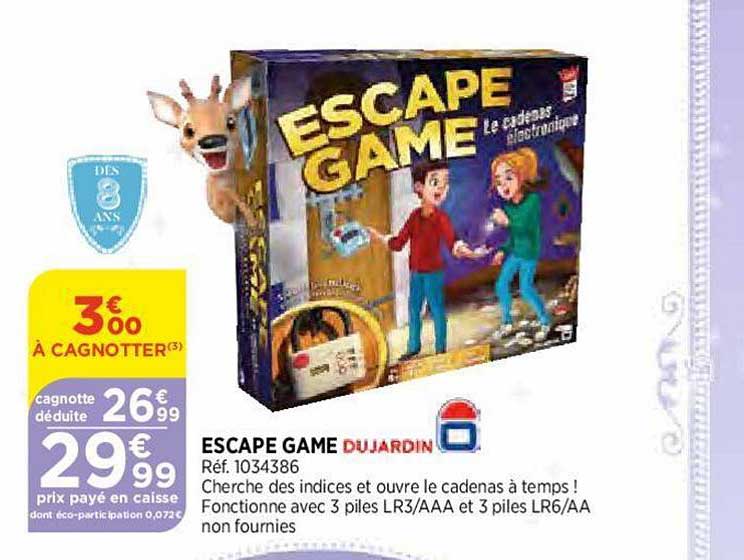 escape game dujardin