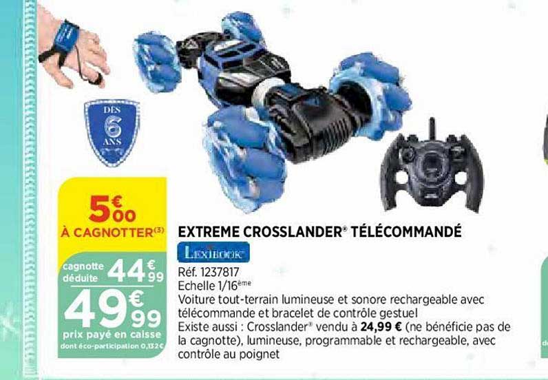 extreme crosslander télécommandé lexibook