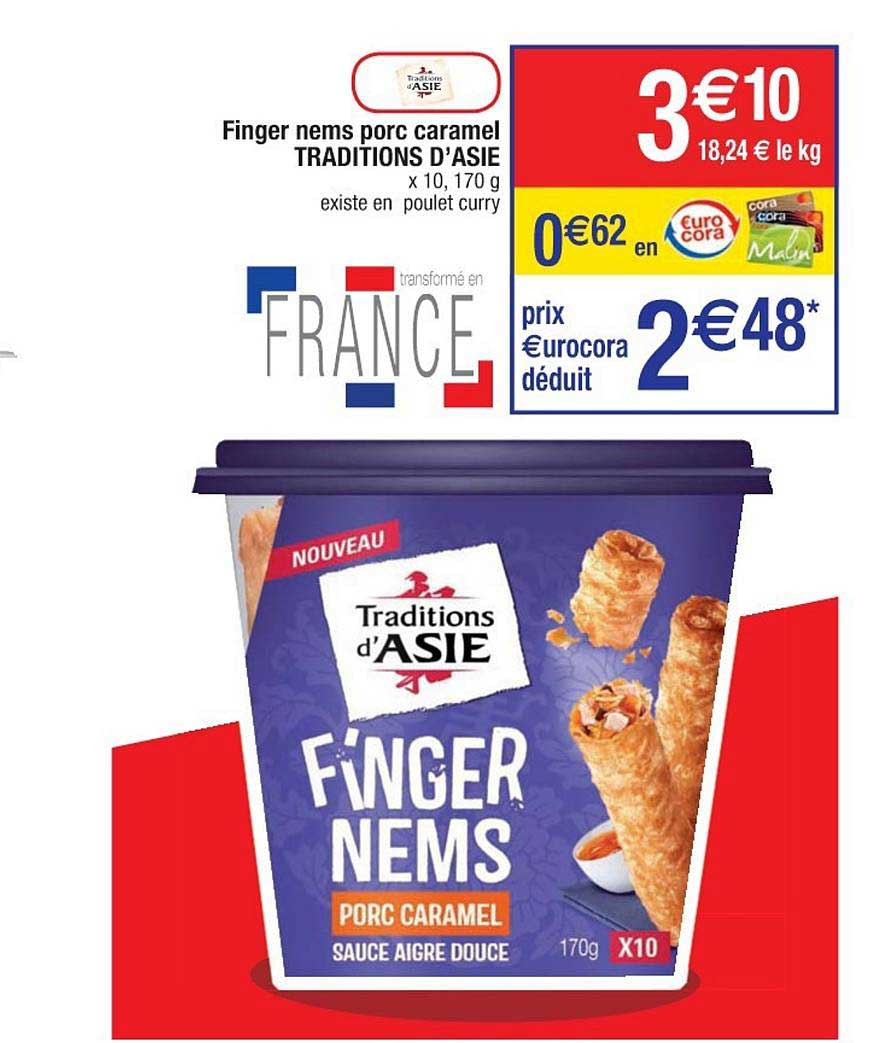 finger nems porc caramel traditions d'asie
