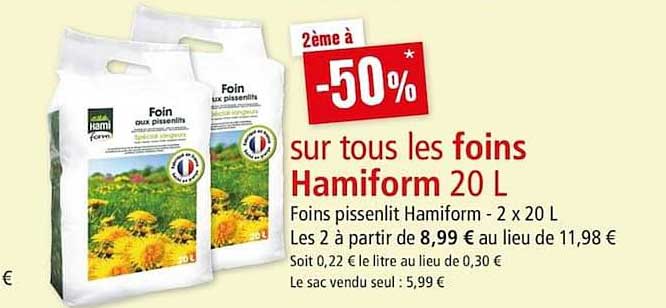 foins hamiform 20 l 2ème à -50%