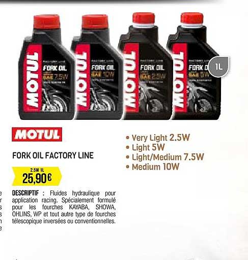 fork oil factory line