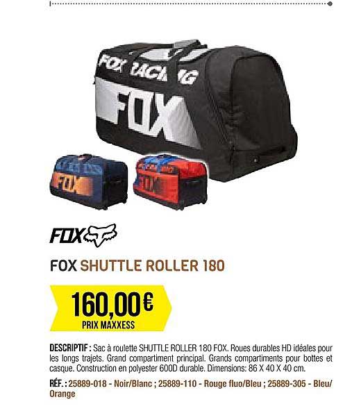 fox shuttle roller 180