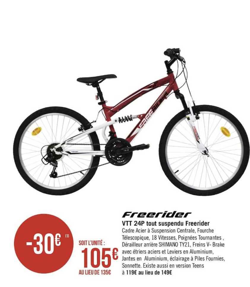 freerider vtt 24p tout suspendu freerider