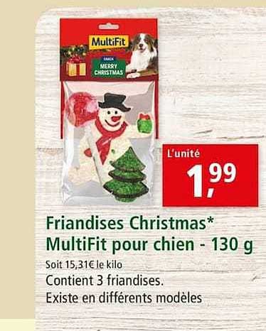 friandises christmas multifit pour chien 130 g