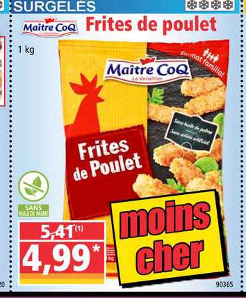 frites de poulet maître coq