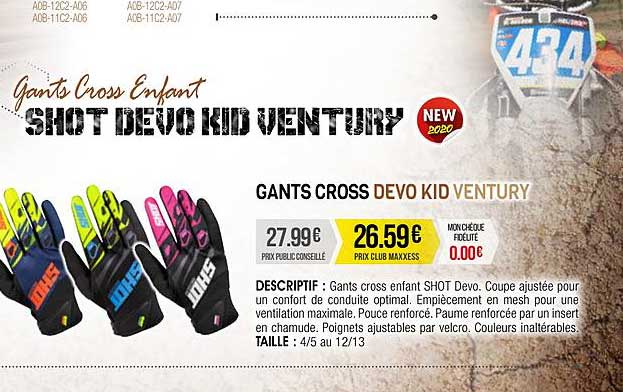 gants cross devo kid ventury