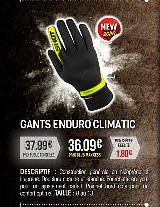 gants enduro climatic
