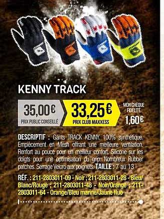 gants kenny track