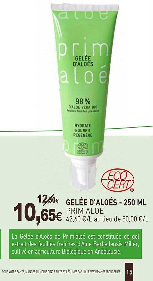 gelée d'aloés prim aloé