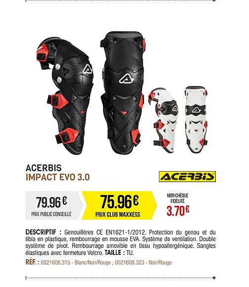 genouillères acerbis impact evo 3.0