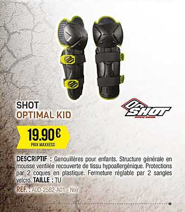 genouillères pour enfants shot optimal kid