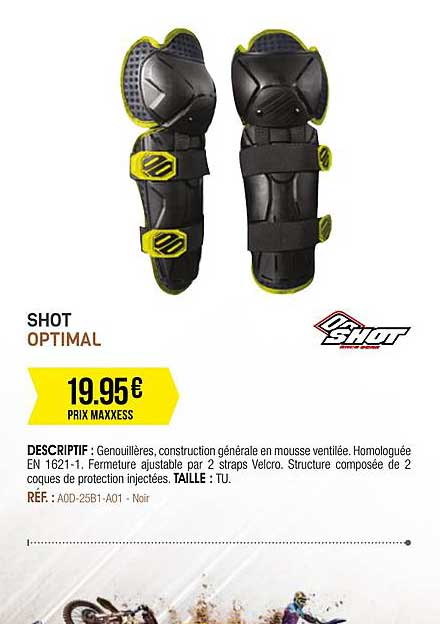 genouillères shot optimal