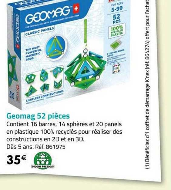 Geomag 52 Pièces
