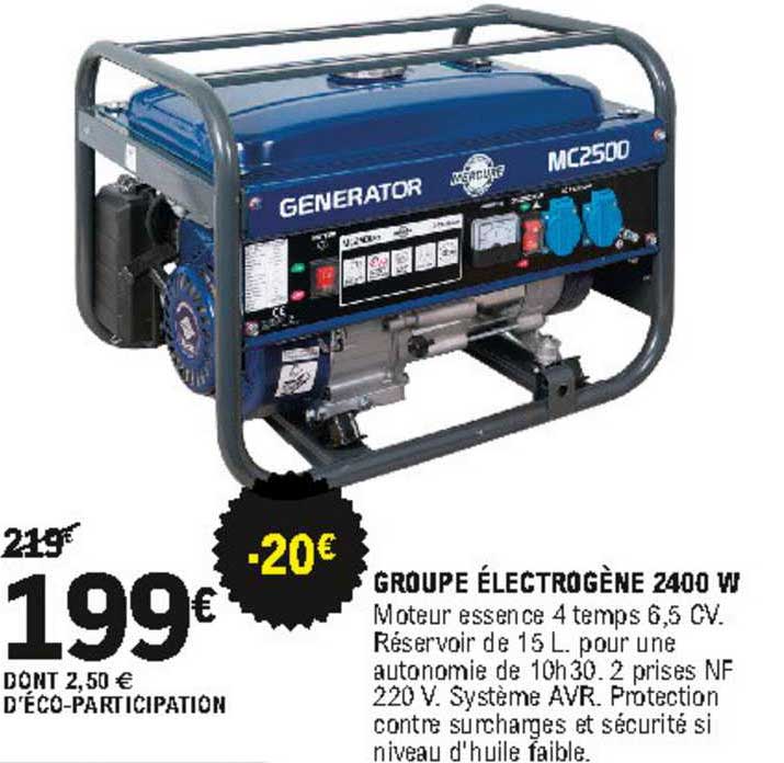 groupe électrogène 2400 w