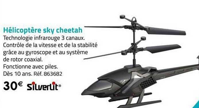 hélicoptère sky cheetah silverlit