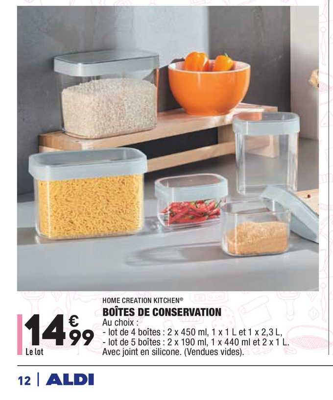 Home Creation Kitchen Boîtes De Conservation