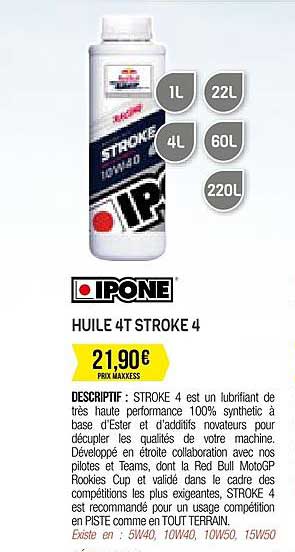 huile 4t stroke 4