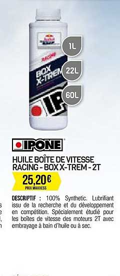 huile boîte de vitesse racing- boxx x - trem  2t