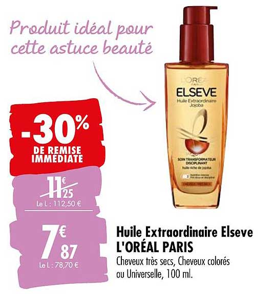 huile extraordinaire elseve l'oréal paris