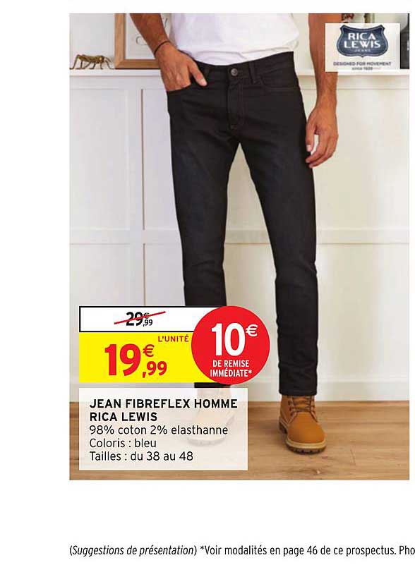 jean fibreflex homme rica lewis