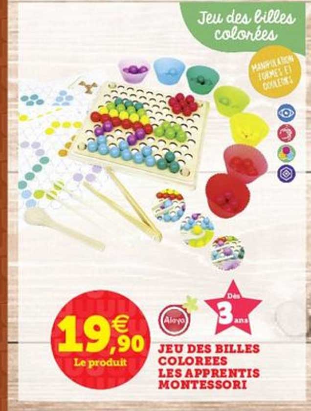 jeu des billes colorées les apprentis montessori