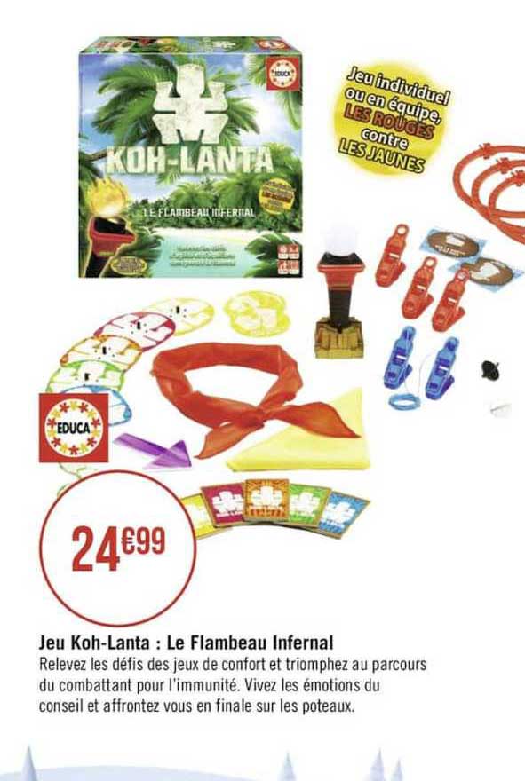 jeu koh lanta : le flambeau infernal