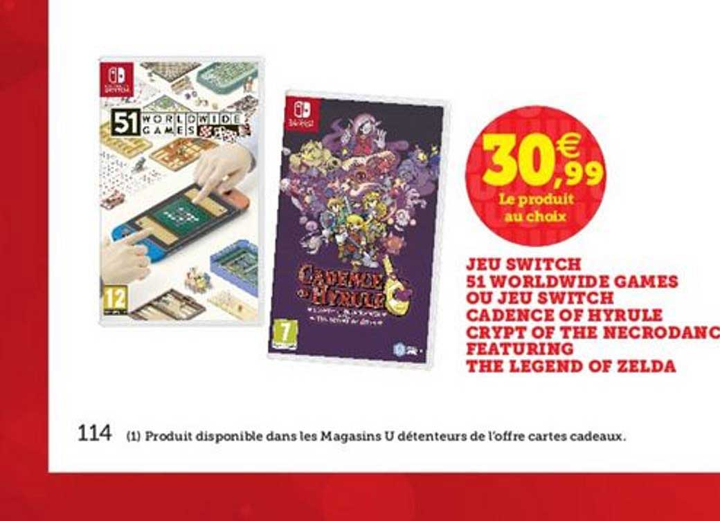 jeu switch 51 worldwide games ou jeu switch cadence of hyrule crypt of the necradanc featuring the legend of zelda