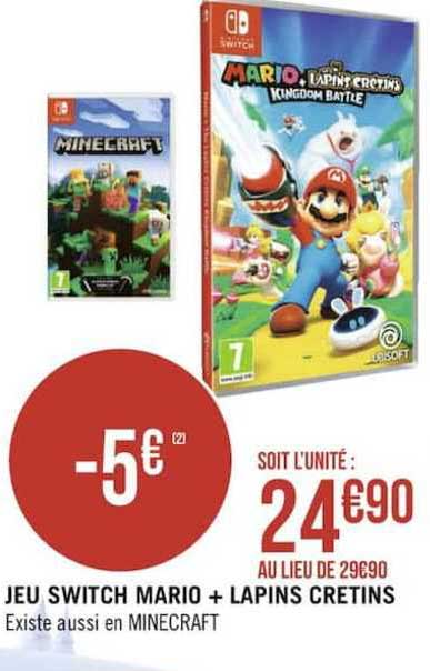 jeu switch mario + lapins cretins