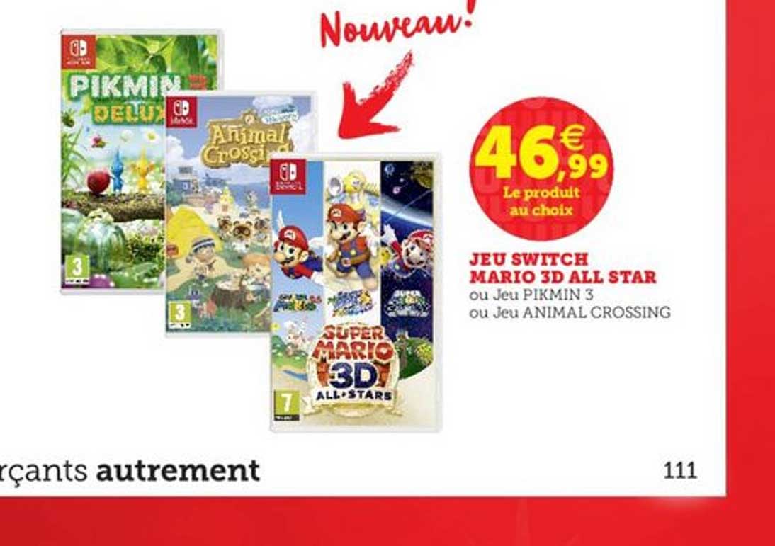 jeu switch mario 3d all star