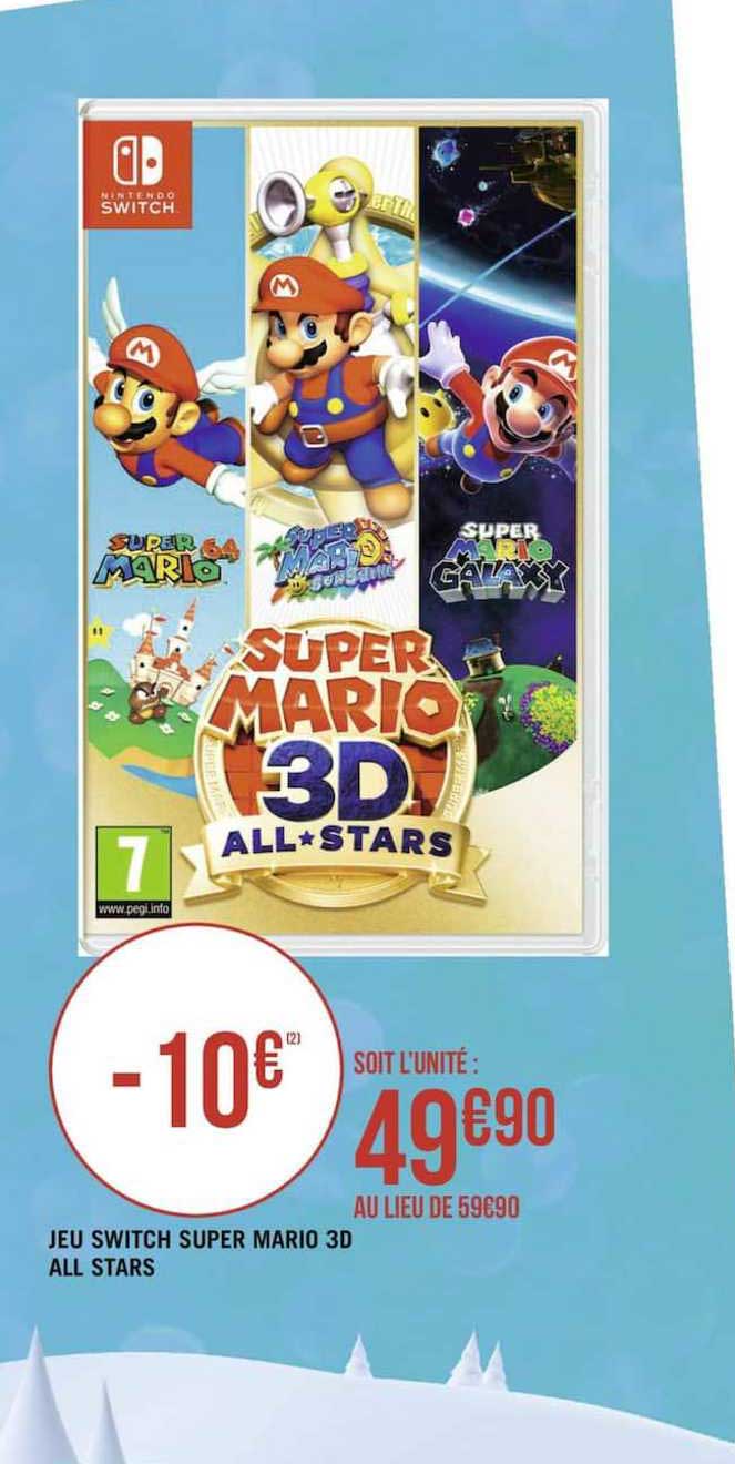 jeu switch super mario 3d all stars
