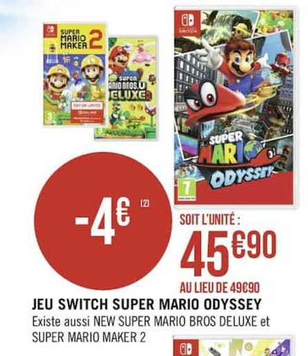 Jeu Switch Super Mario Odyssey