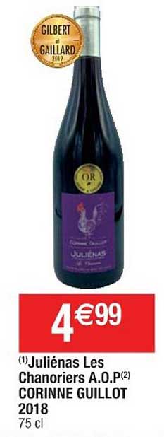juliénas les chanoriers a.o.p. corinne guillot 2018