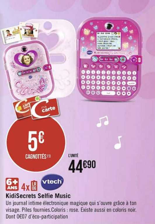 kidisecrets selfie music vtech