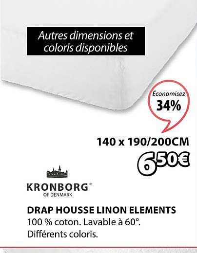 kronborg drap housse linon éléments