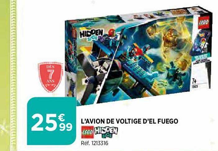 l'avion de voltige d'el fuego lego hidden side