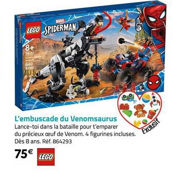 l'embuscade du venomsaurus lego