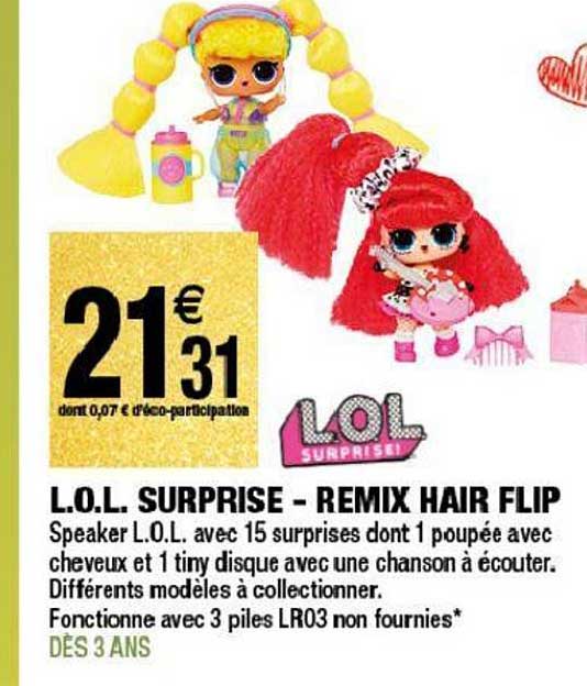 l.o.l. surprise remix hair flip