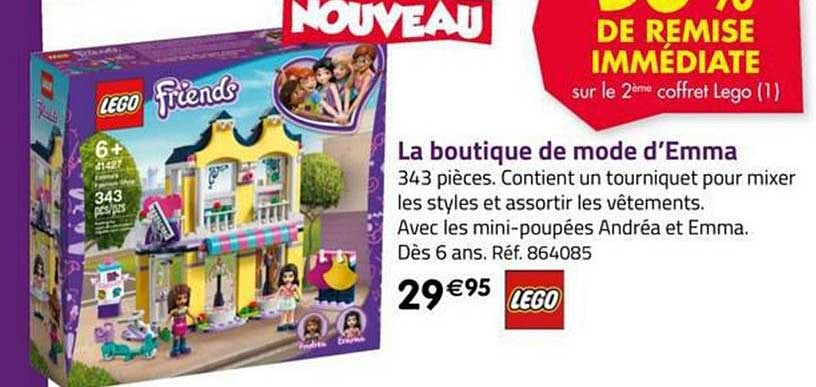 la boutique de mode d'emma lego friends