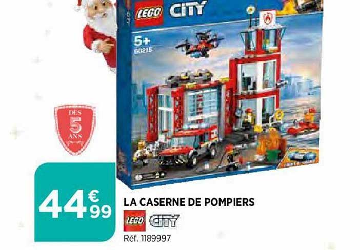 la caserne de pompiers lego city