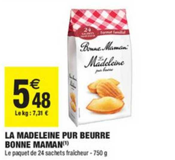 la madeleine pur beurre bonne maman